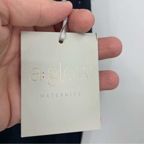 A:glow Maternity Skinny Career Pant Size XL-Mat black - Picture 3 of 7